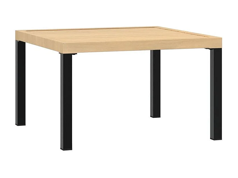 Salon de jardin 3 pcs avec coussins noir aluminium