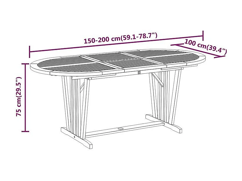 Ensemble à manger de jardin 5 pcs Bois d'eucalyptus massif