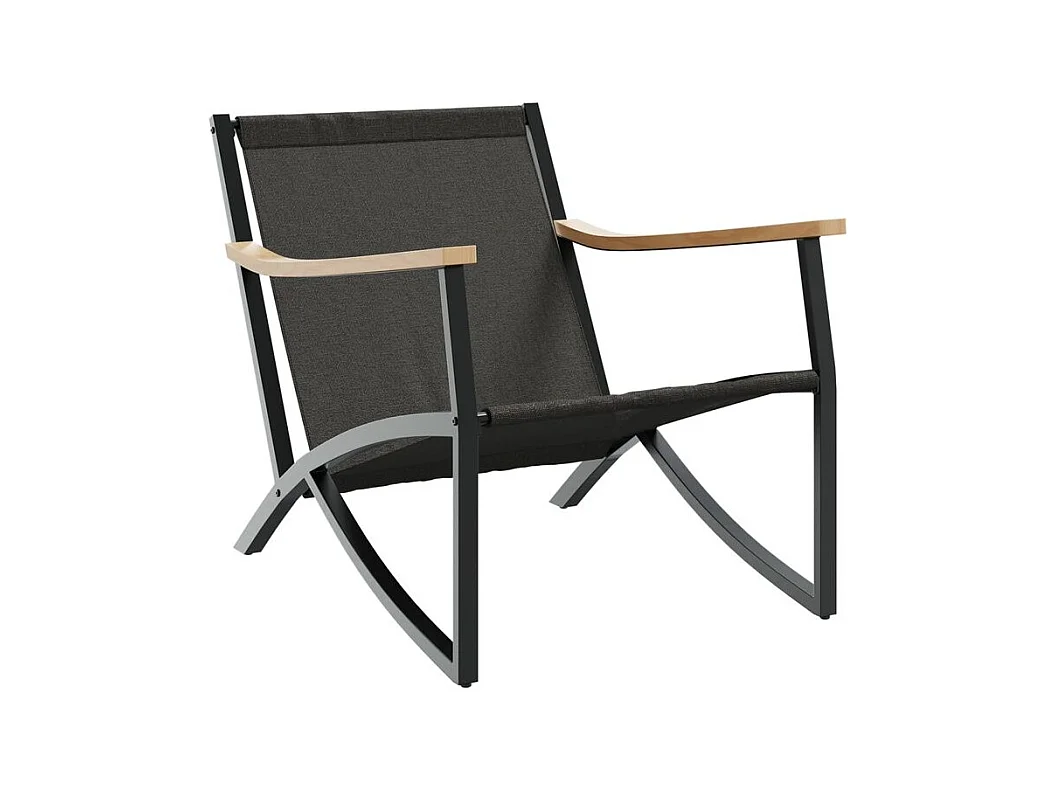 Ensemble de meubles de balcon 4 pcs avec coussins acier noir