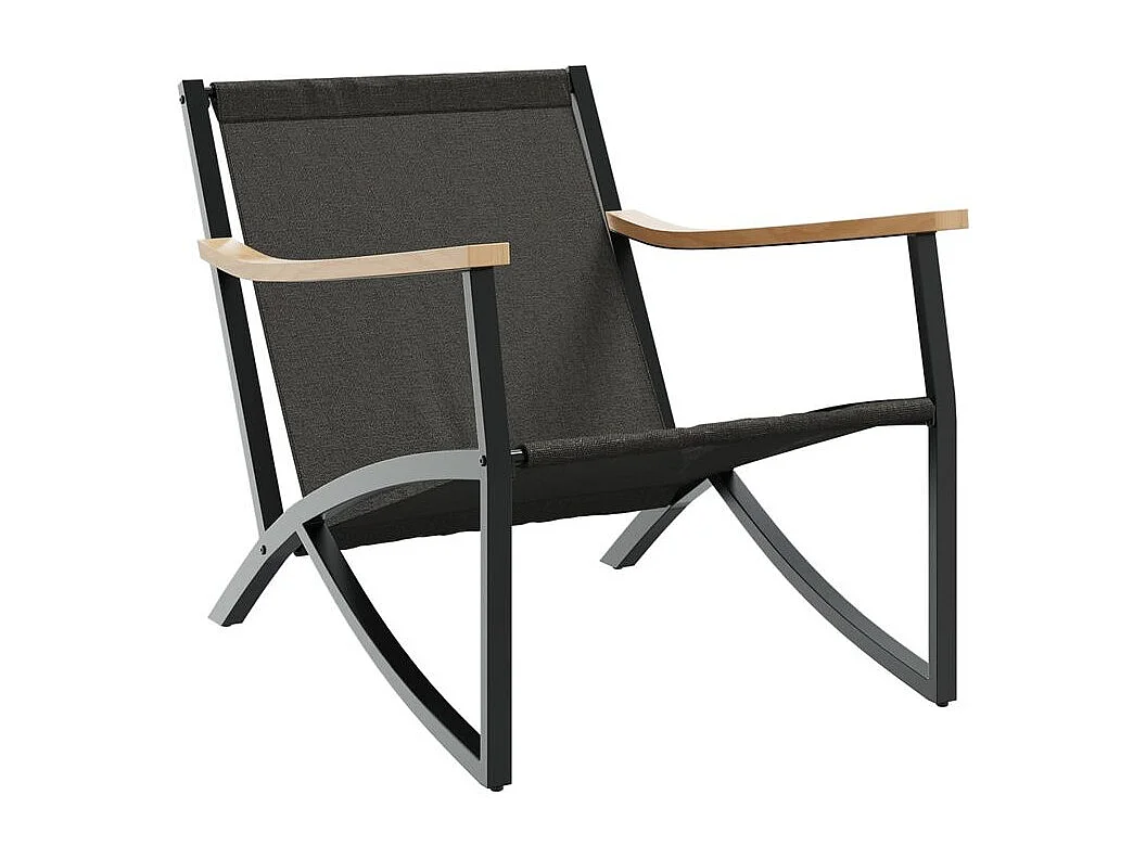 Ensemble de meubles de balcon 4 pcs avec coussins acier noir