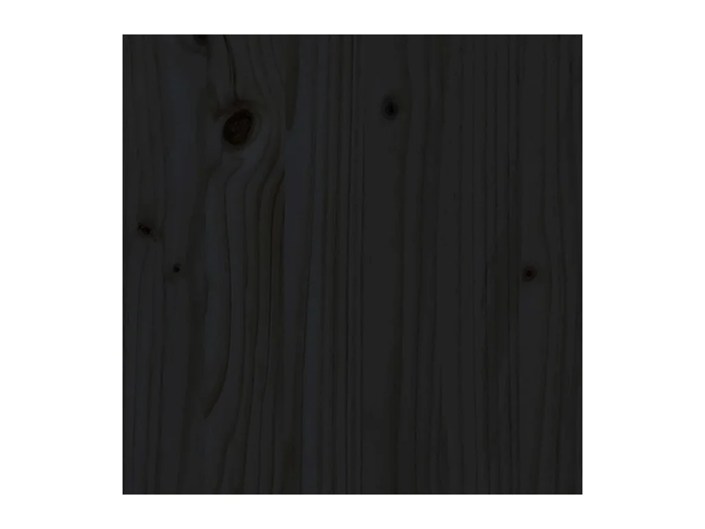 Salon de jardin 4 pcs noir bois massif de pin