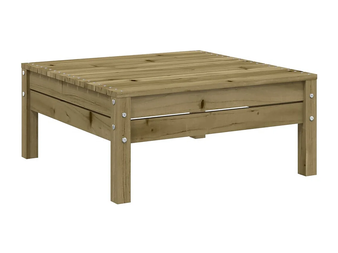 Salon de jardin 7 pcs avec coussins bois de pin imprégné