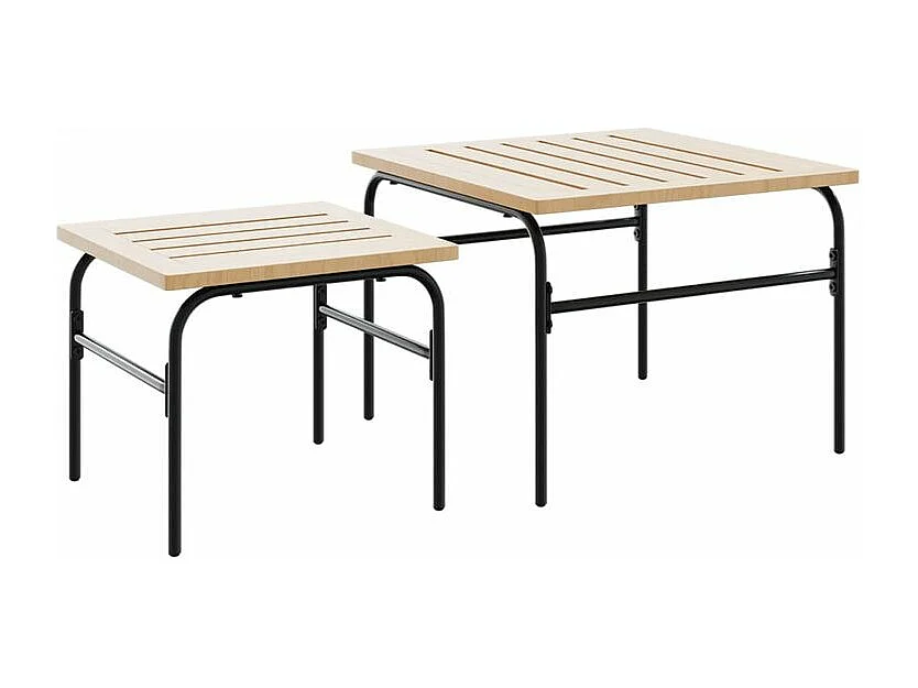 Ensemble de meubles de balcon avec coussins 5 pcs noir acier