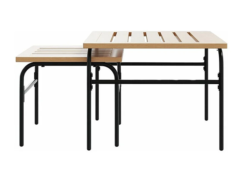 Ensemble de meubles de balcon avec coussins 5 pcs noir acier