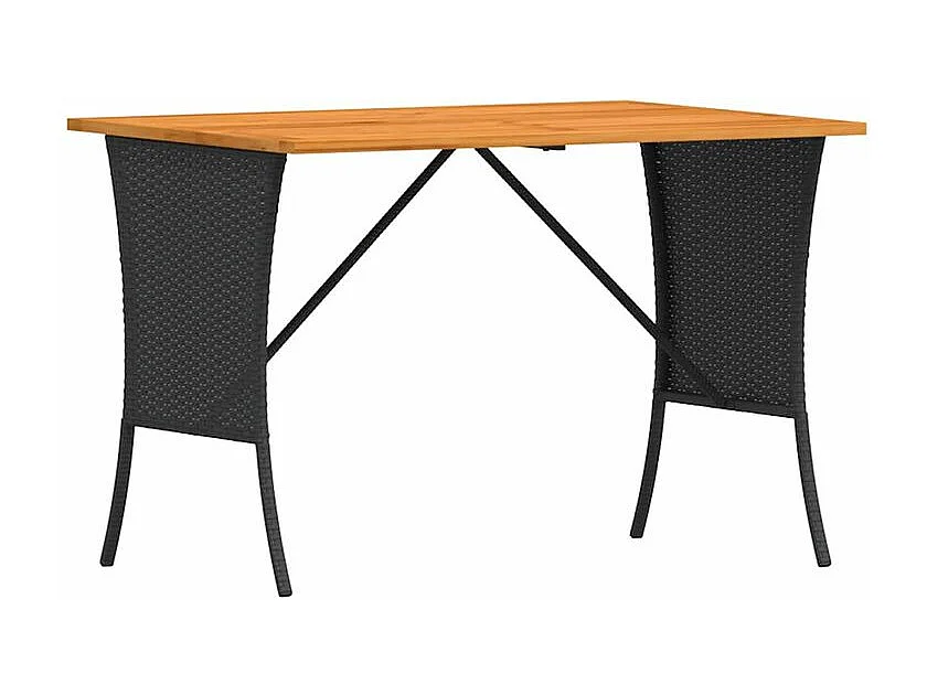 Ensemble à manger de jardin 4 pcs avec coussins noir