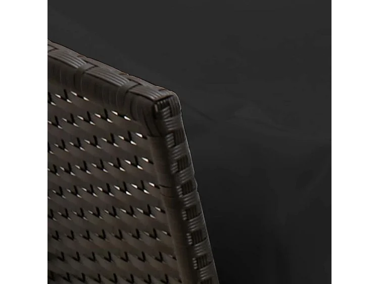 Ensemble à manger de jardin 4 pcs avec coussins noir