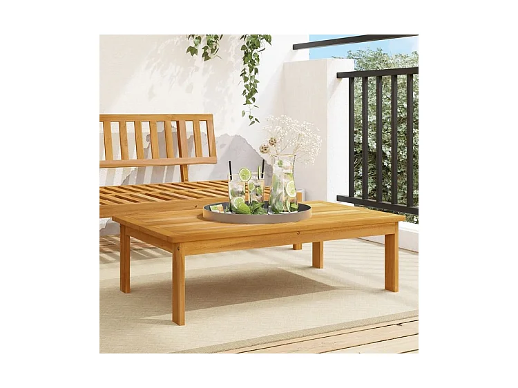 Table de jardin 100x60x30 bois d'acacia solide