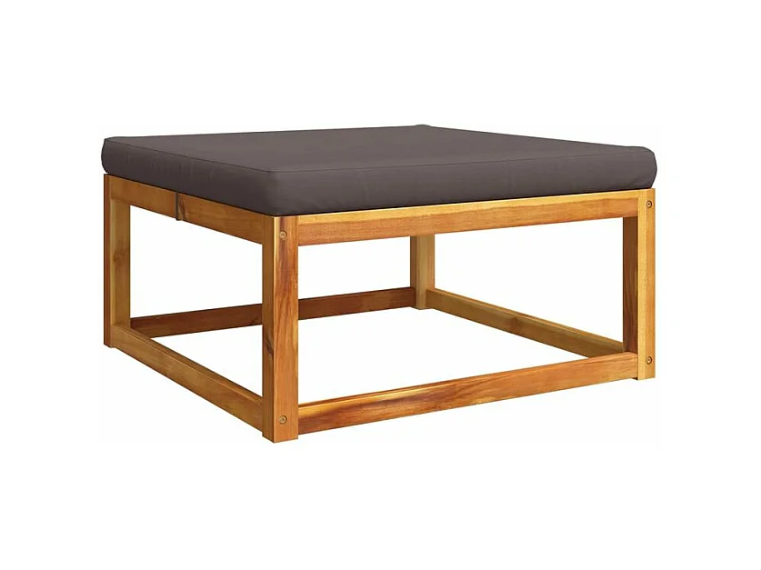 Salon de jardin avec coussins 6 pcs bois d'acacia solide