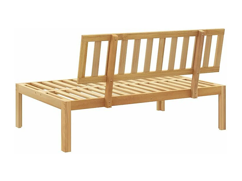 Canapé central palette de jardin bois massif d'acacia