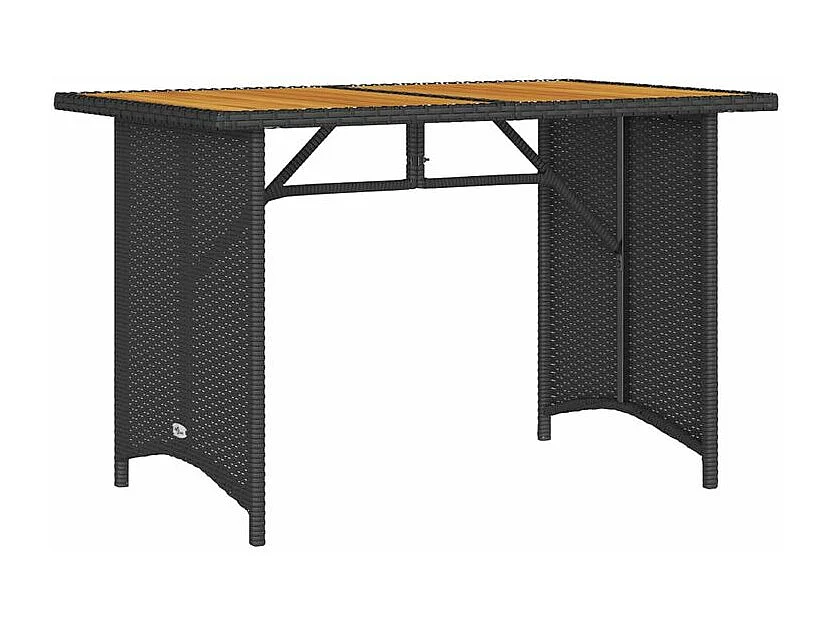 Salon de jardin 6 pcs avec coussins noir résine tressée