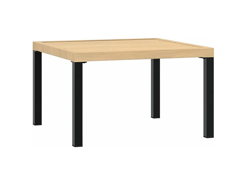 Salon de jardin 3 pcs avec coussins noir aluminium