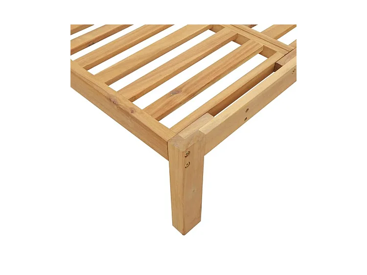 Canapés d'angle palette de jardin 2 pcs bois massif d'acacia