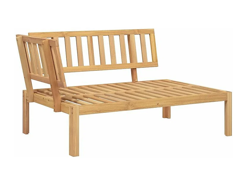 Canapés d'angle palette de jardin 2 pcs bois massif d'acacia