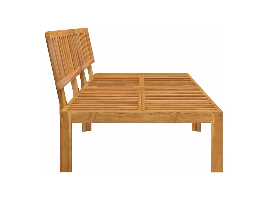 Canapés centraux palette de jardin 2 pcs bois massif d'acacia