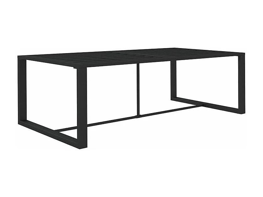 Salon de jardin 7 pcs avec coussins Aluminium Anthracite