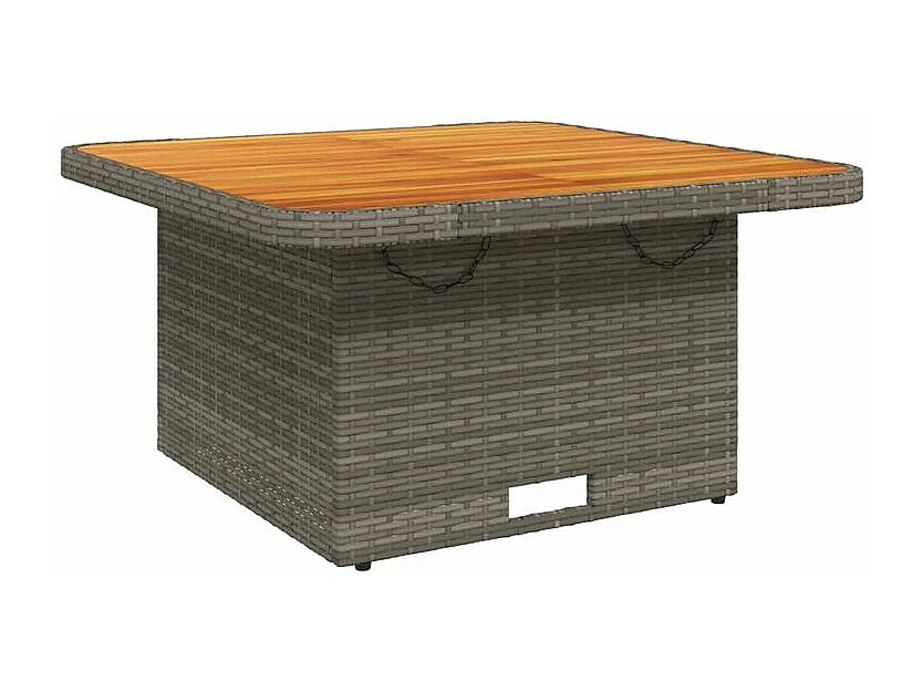 Ensemble à manger de jardin 3 pcs coussins gris résine tressée