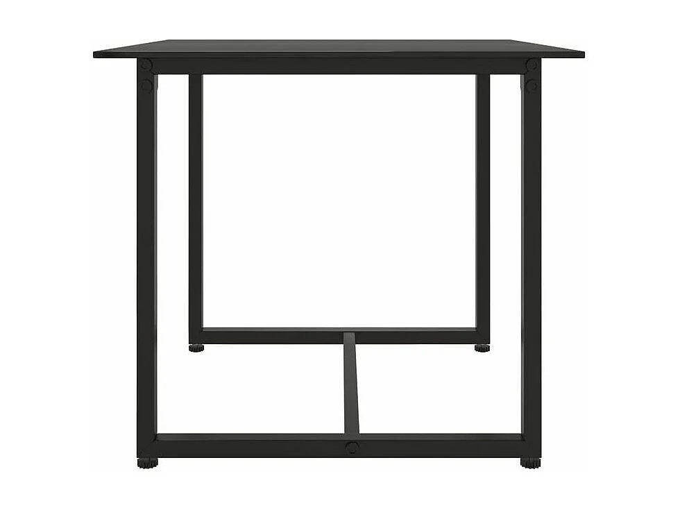 Set de 3 canapés d'extérieur et coussins Noir Résine tressée