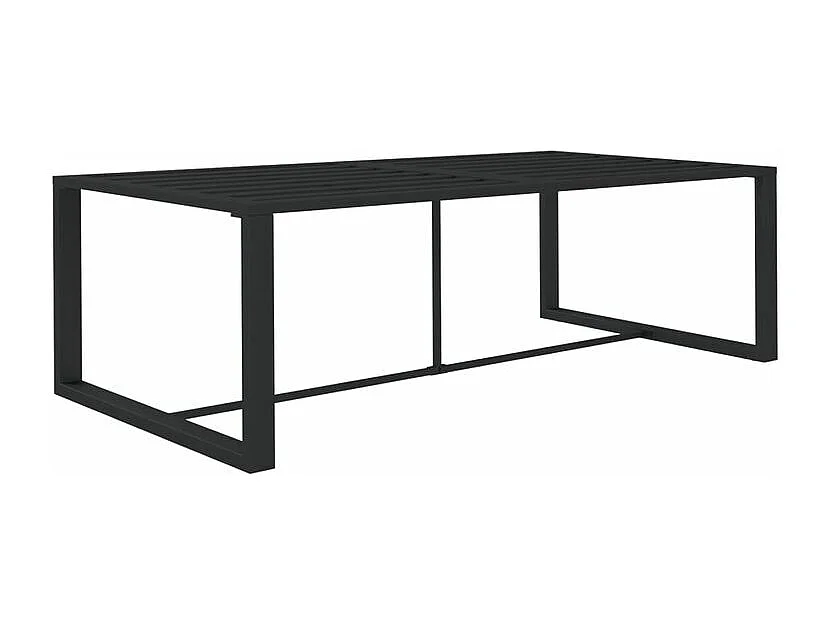 Salon de jardin 4 pcs avec coussins Aluminium Anthracite