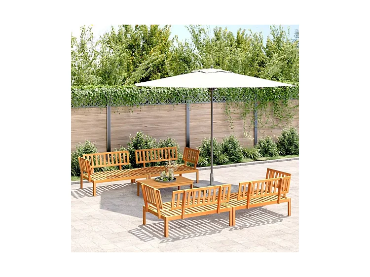 Salon palette de jardin 5 pcs bois d'acacia massif