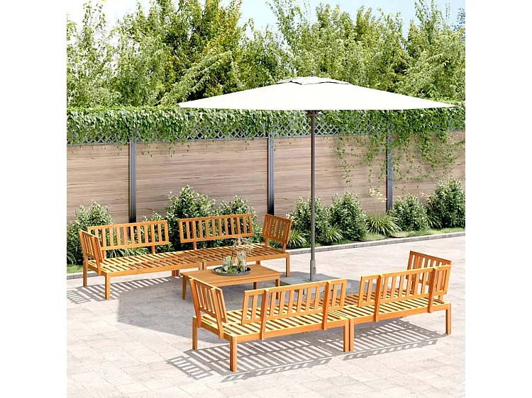 Salon palette de jardin 5 pcs bois d'acacia massif