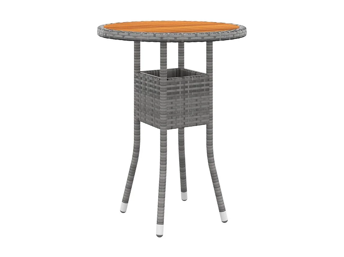 Salon de jardin 5 pcs Résine tressée Gris