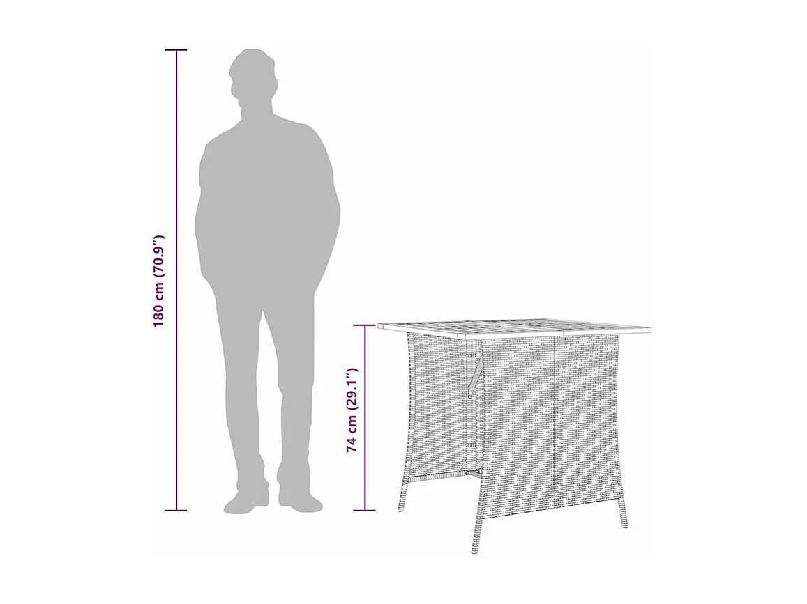 Ensemble à manger de jardin coussins 5pcs noir résine tressée