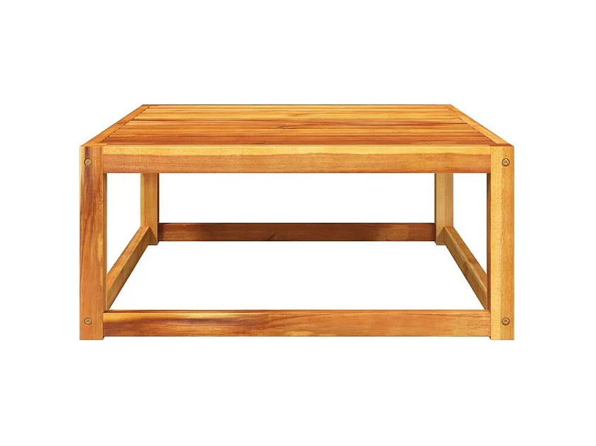 Table de jardin 65x65x29 bois massif d'acacia