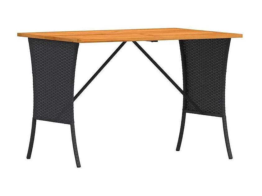 Ensemble à manger de jardin avec coussins 3 pcs Noir