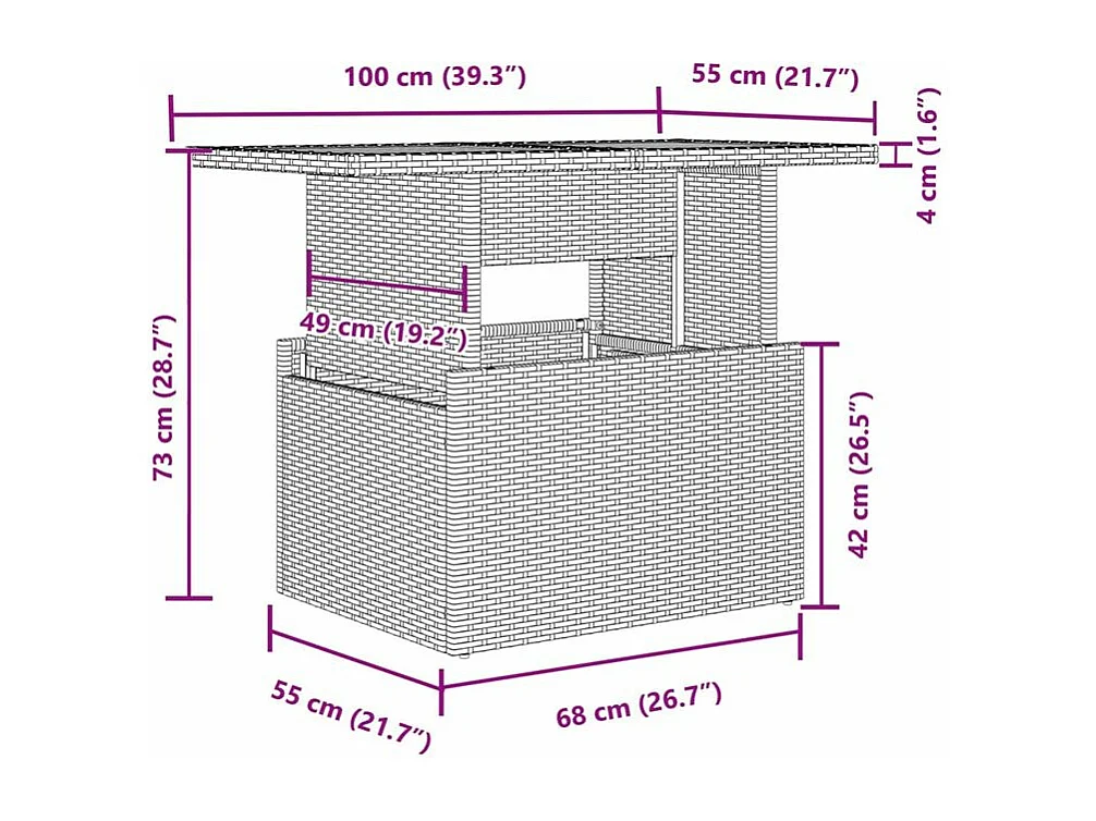 Salon de jardin avec coussins 2pcs noir résine tressée et verre