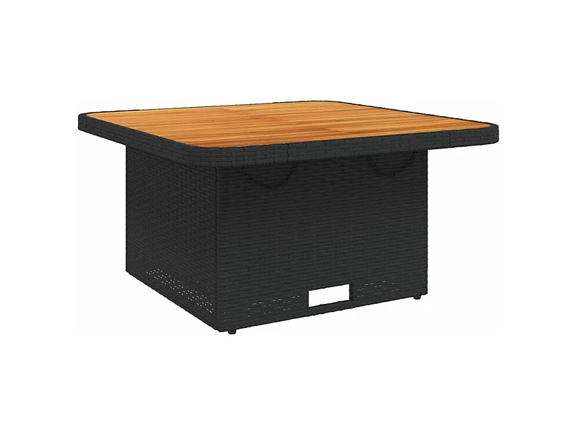 Canapés de jardin 2 pcs avec coussins Noir Résine tressée