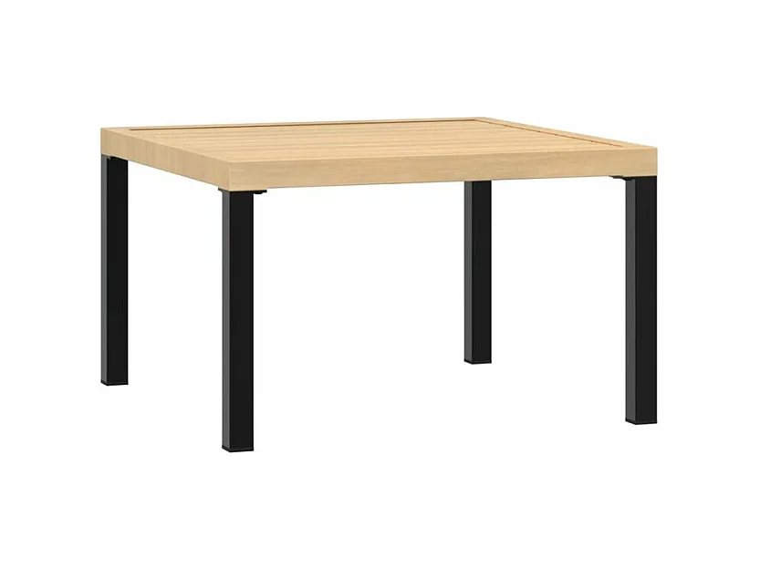 Salon de jardin 4 pcs avec coussins noir aluminium