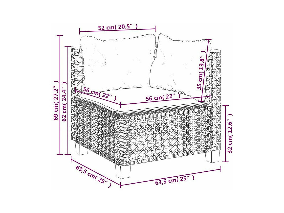 Salon de jardin avec coussins 10 pcs gris résine tressée
