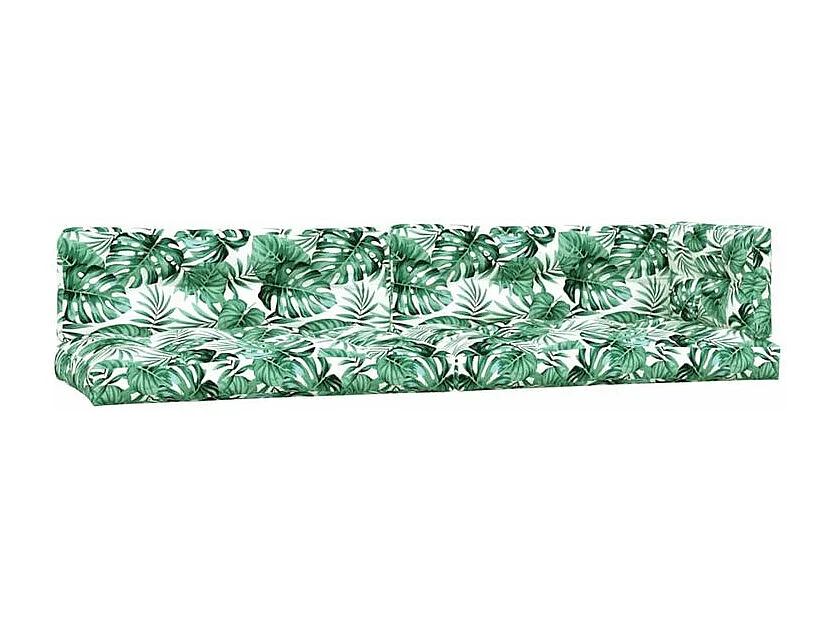 Salon palette de jardin avec coussins 5pcs bois d'acacia massif