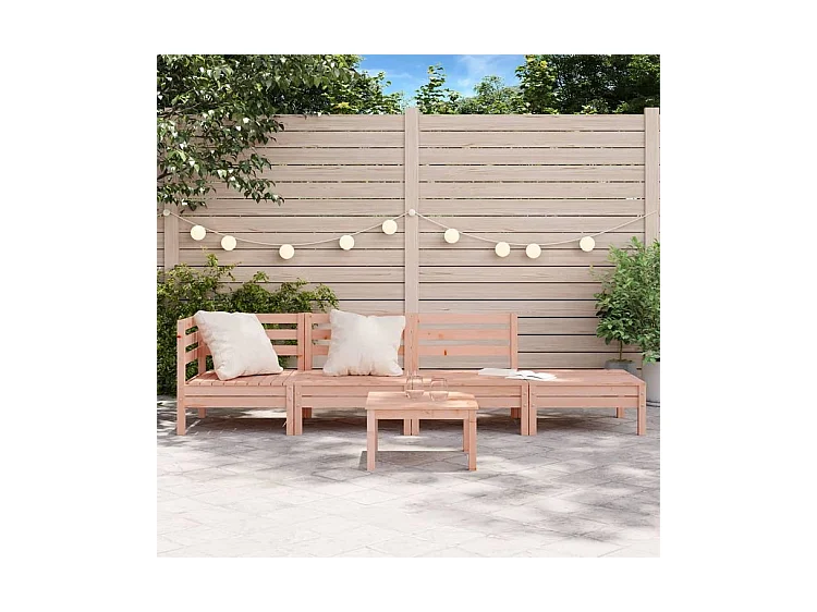 Canapé de jardin 4 places bois massif de douglas