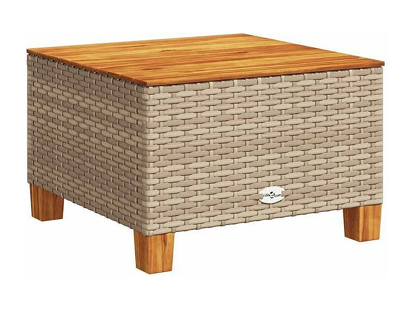 Salon de jardin avec coussins 5 pcs beige résine tressée