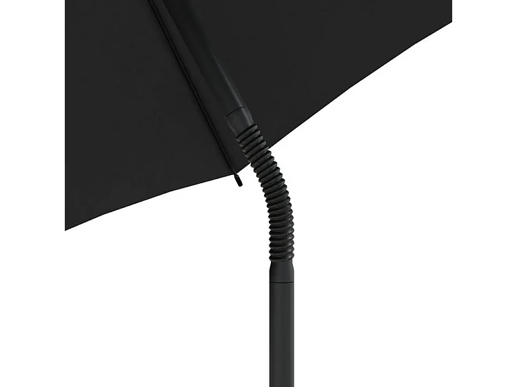 Canapé de jardin 2 places et parasol et tabourets marron rotin