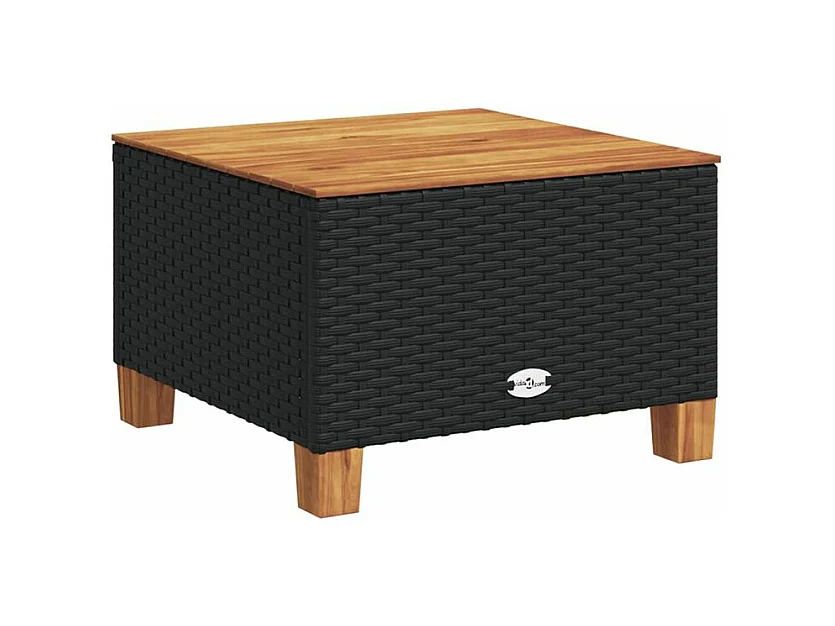 Salon de jardin 10 pcs avec coussins noir résine tressée