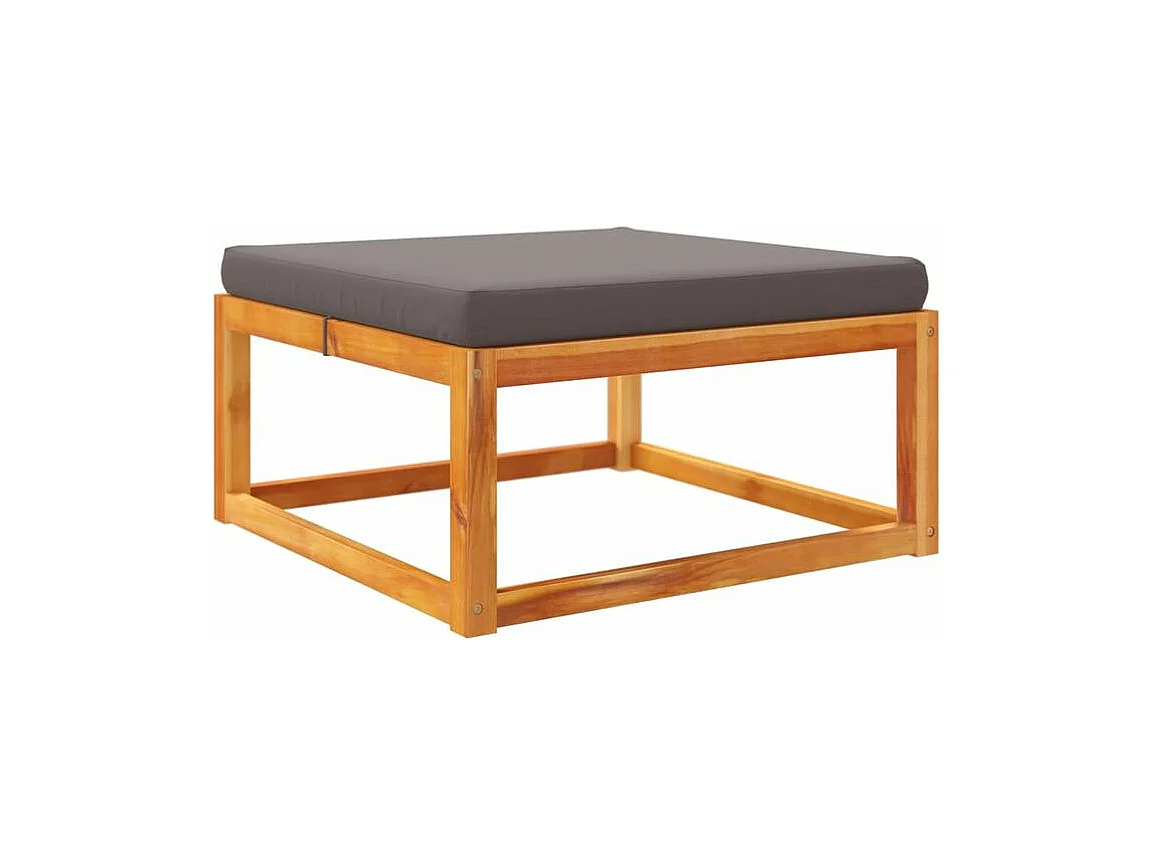 Salon de jardin avec coussins 5 pcs Bois d'acacia solide