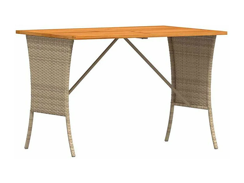 Salon de jardin avec coussins 4 pcs beige résine tressée