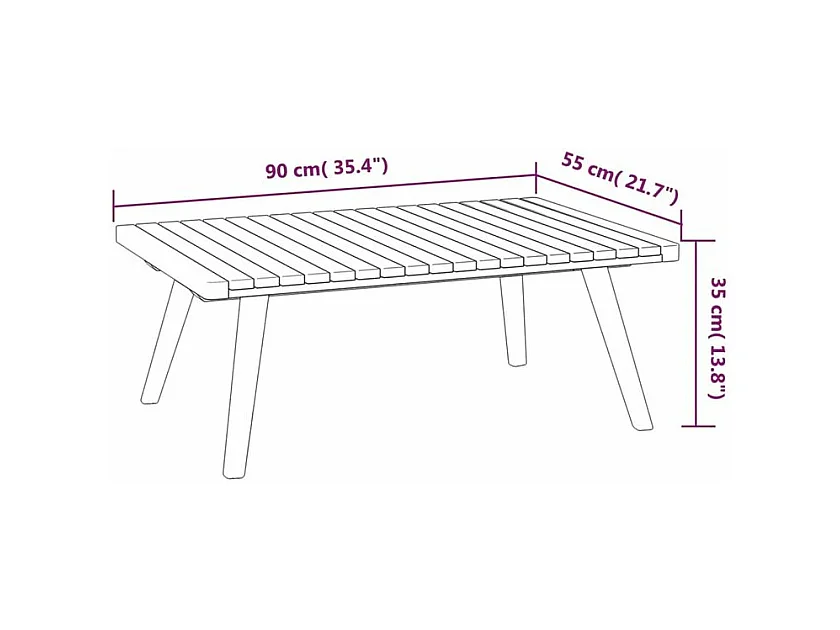 Salon de jardin 4 pcs avec coussins Bois d'acacia solide