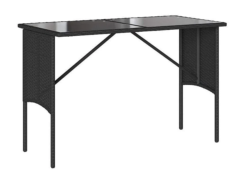 Ensemble à manger de jardin avec coussins 3 pcs Noir