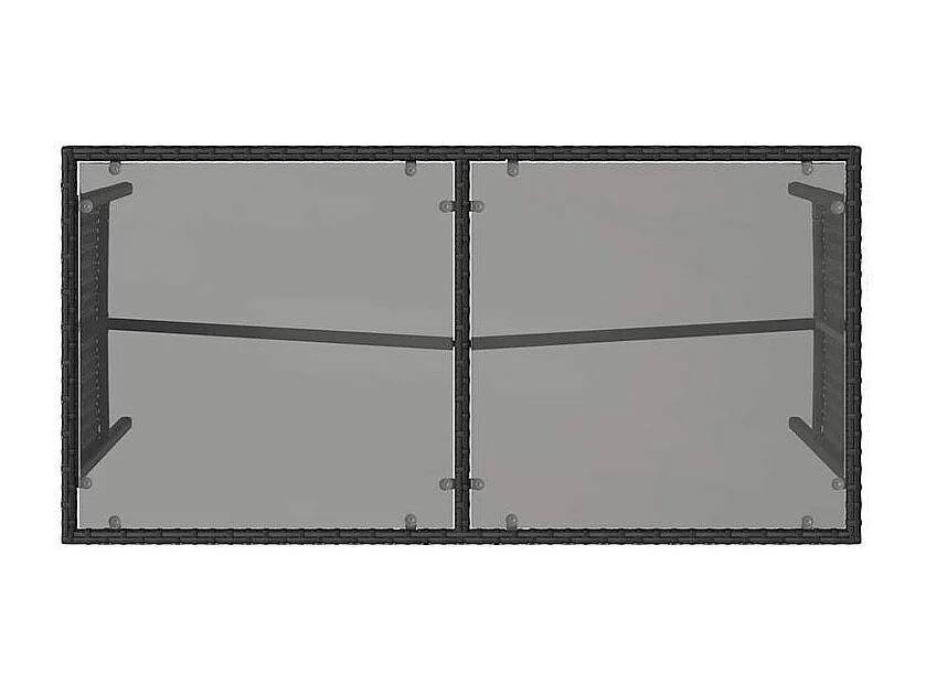 Ensemble à manger de jardin avec coussins 3 pcs Noir