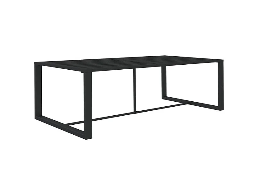 Salon de jardin 8 pcs avec coussins Aluminium Anthracite