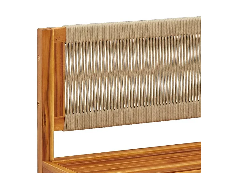 Salon de jardin avec coussins 4 pcs bois d'acacia massif