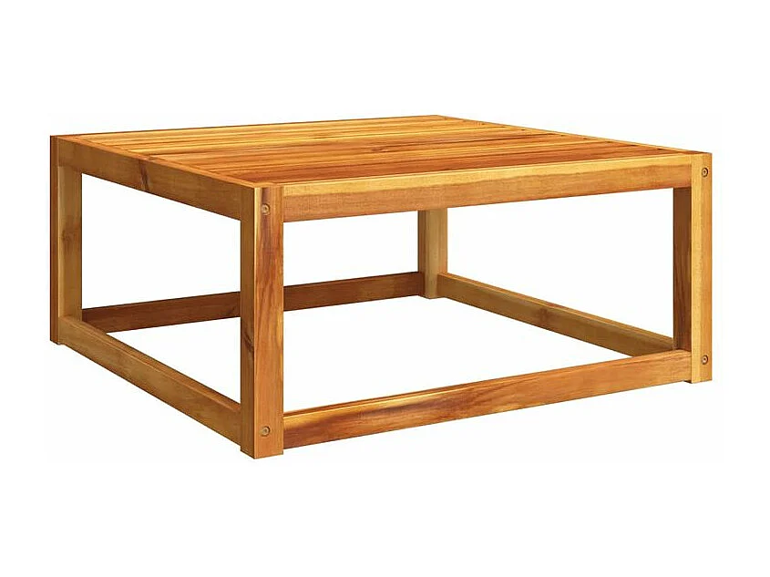 Salon de jardin avec coussins 4 pcs bois d'acacia massif