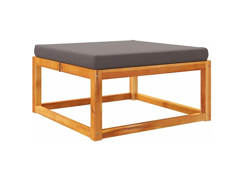 Salon de jardin avec coussins 8 pcs bois massif d'acacia