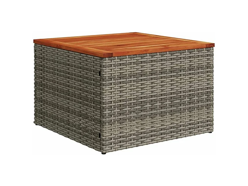 Salon de jardin avec coussins 12 pcs gris résine tressée