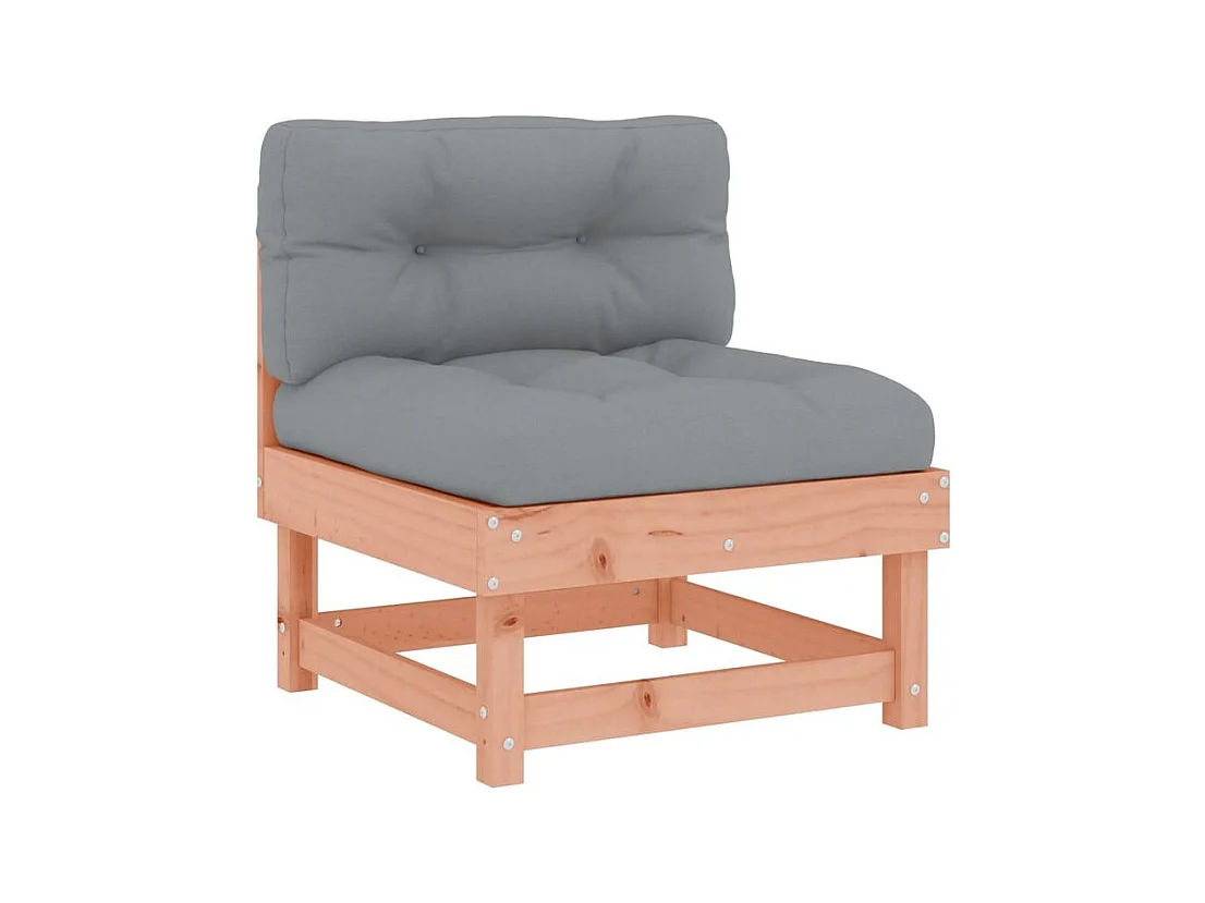 Salon de jardin 7 pcs avec coussins bois massif douglas