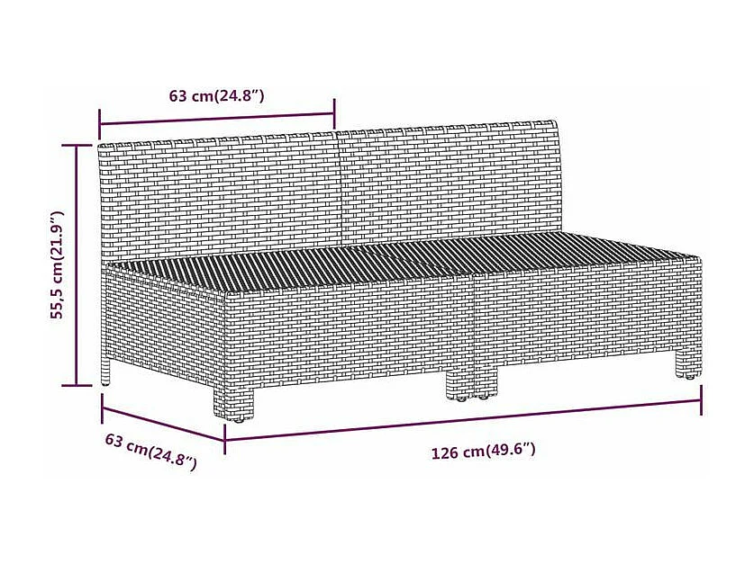 Salon de jardin 7 pcs avec coussins Gris Résine tressée