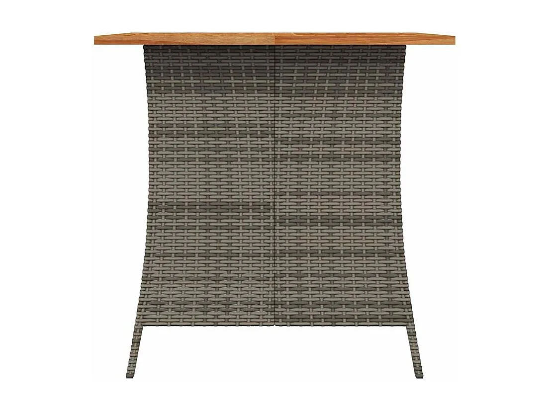 Ensemble à manger de jardin 5 pcs coussins gris résine tressée